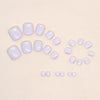 12 Sizes-24 Pcs Press On Nails F098