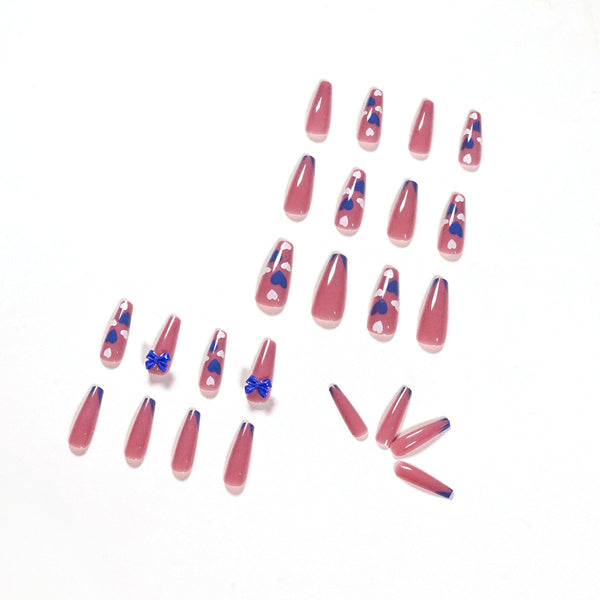 12 Sizes-24 Pcs Press On Nails JP1204