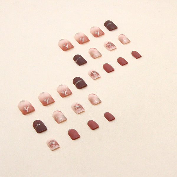 12 Sizes-24 Pcs Press On Nails R702
