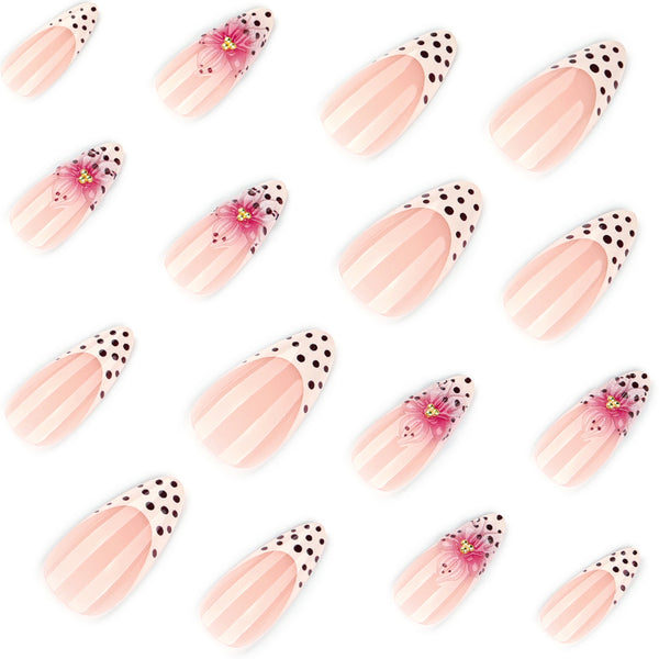 12 Sizes-24 Pcs Press On Nails JP4334