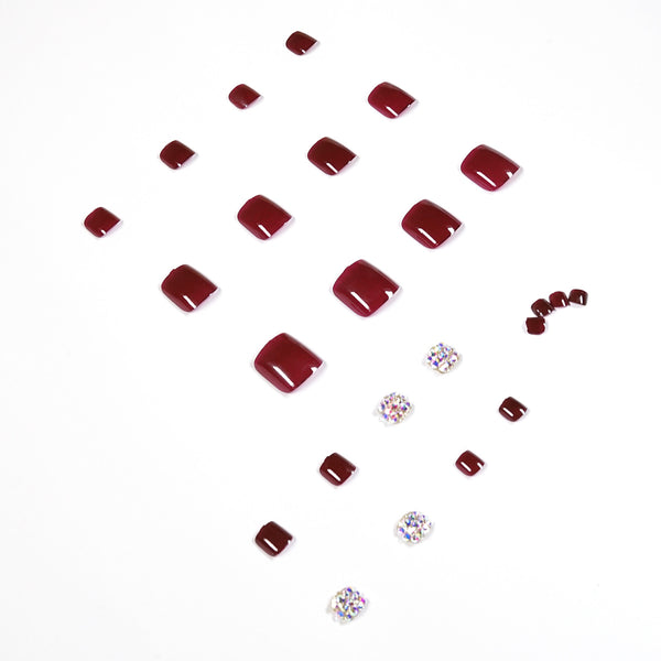 12 Sizes-24 Pcs Press On Nails JP1179
