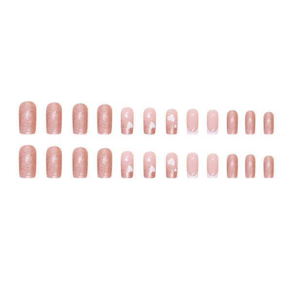 12 Sizes-24 Pcs Press On Nails W1520
