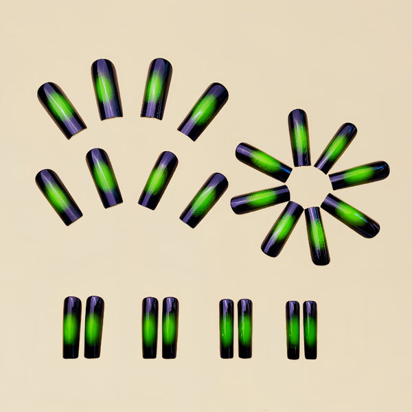 12 Sizes-24 Pcs Press On Nails Y211