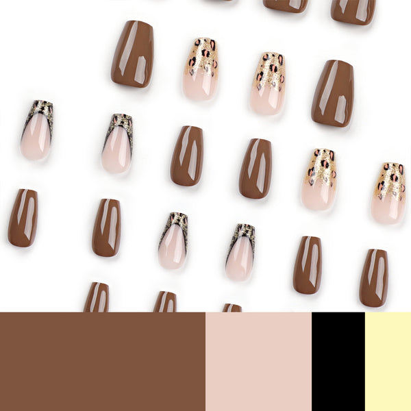 12 Sizes-24 Pcs Press On Nails JP3034