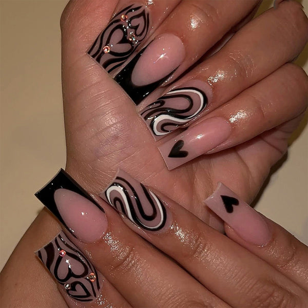 12 Sizes-24 Pcs Press On Nails DIY79