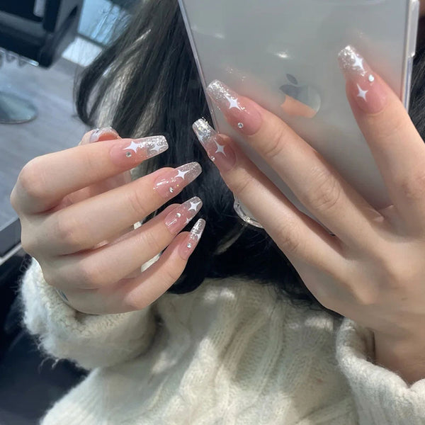 12 Sizes-24 Pcs Press On Nails Z035