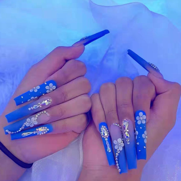 12 Sizes-24 Pcs Press On Nails Z180
