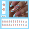 12 Sizes-24 Pcs Press On Nails W490