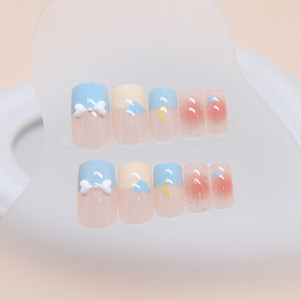 12 Sizes-24 Pcs Press On Nails Z851