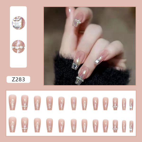 12 Sizes-24 Pcs Press On Nails Z283