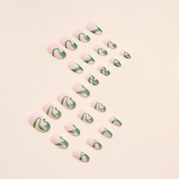 12 Sizes-24 Pcs Press On Nails W445