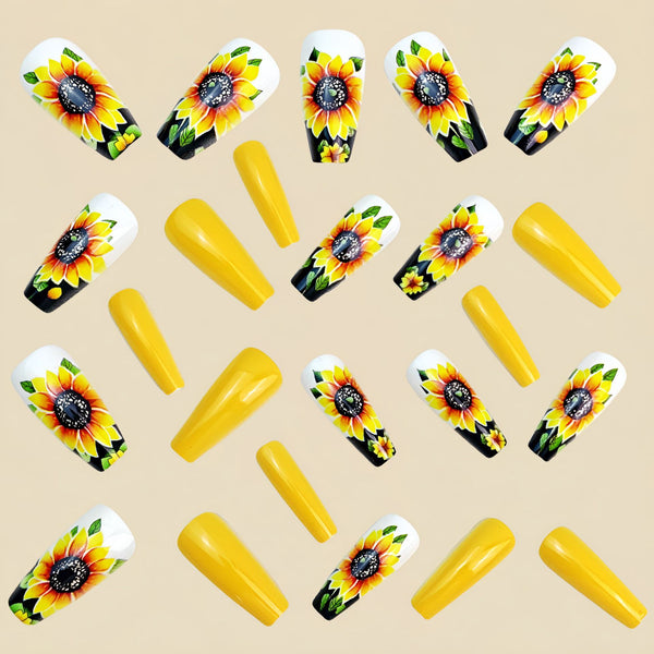 12 Sizes-24 Pcs Press On Nails Y1093