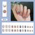 12 Sizes-24 Pcs Press On Nails R804
