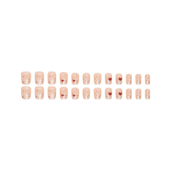 12 Sizes-24 Pcs Press On Nails R851