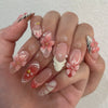 12 Sizes-24 Pcs Press On Nails JP4076