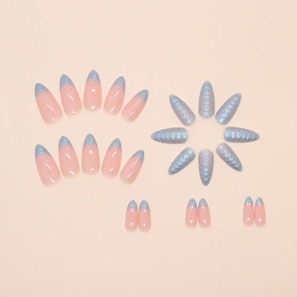 12 Sizes-24 Pcs Press On Nails W1730