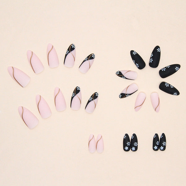 12 Sizes-24 Pcs Press On Nails W316