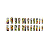 12 Sizes-24 Pcs Press On Nails Y206