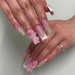 12 Sizes-24 Pcs Press On Nails MOS011