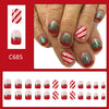12 Sizes-24 Pcs Press On Nails C685