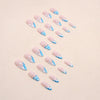 12 Sizes-24 Pcs Press On Nails W1011
