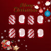 12 Sizes-24 Pcs Press On Nails C680