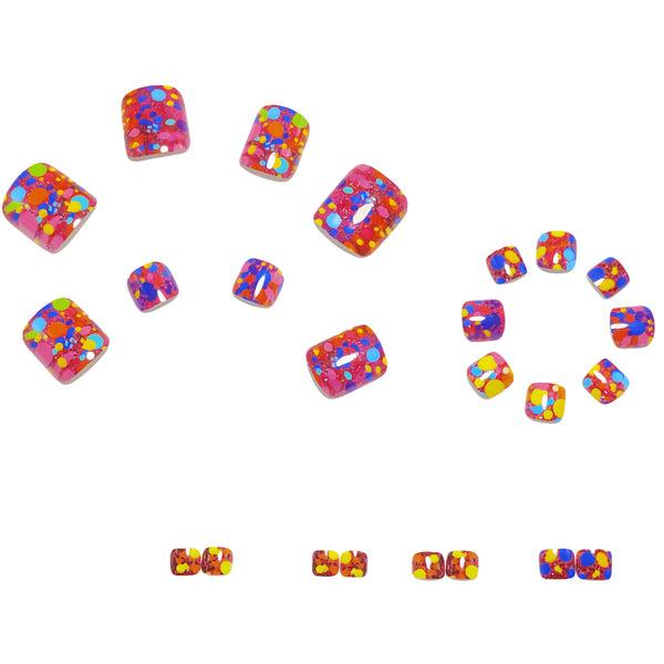 12 Sizes-24 Pcs Press On Nails Y1924