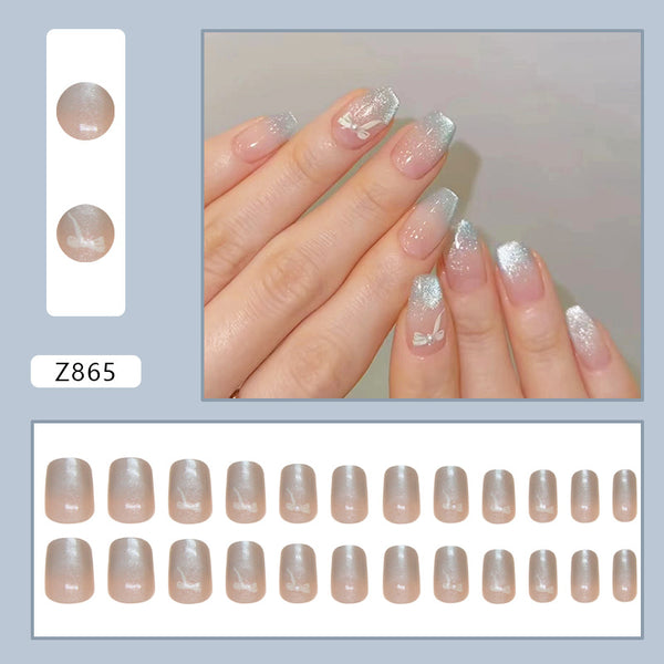 12 Sizes-24 Pcs Press On Nails Z865