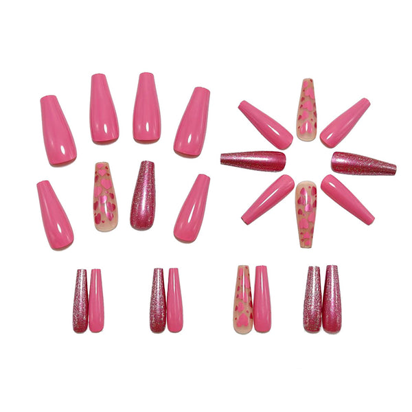 12 Sizes-24 Pcs Press On Nails Y1586