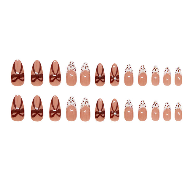 12 Sizes-24 Pcs Press On Nails Z1275