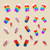 12 Sizes-24 Pcs Press On Nails Y536
