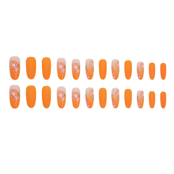 12 Sizes-24 Pcs Press On Nails W1382