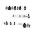 12 Sizes-24 Pcs Press On Nails JP3399