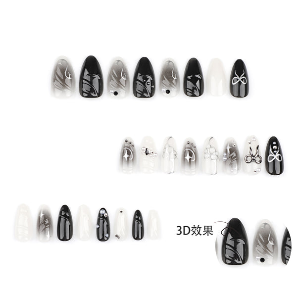 12 Sizes-24 Pcs Press On Nails JP3399