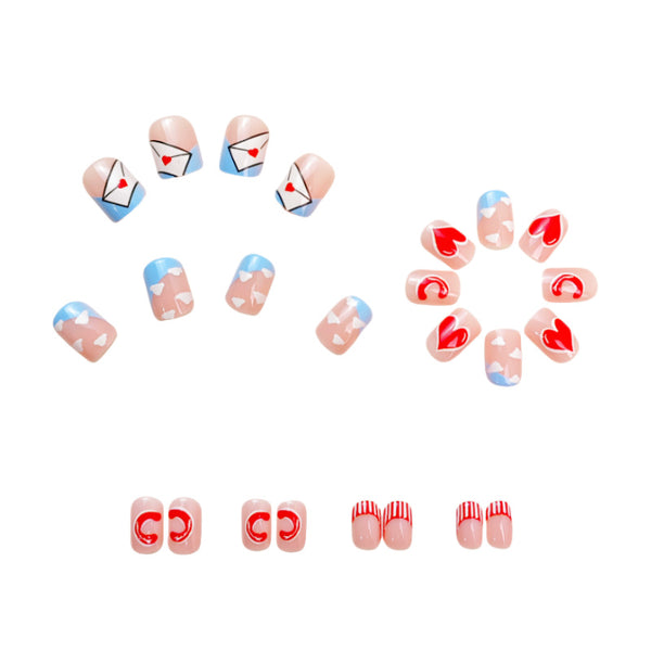 12 Sizes-24 Pcs Press On Nails YQ01