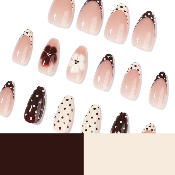 12 Sizes-24 Pcs Press On Nails JP4439