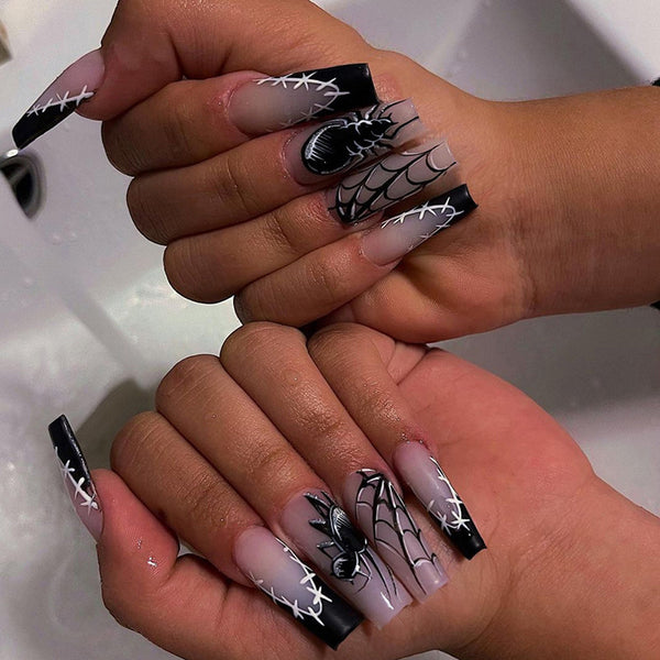 12 Sizes-24 Pcs Press On Nails W961