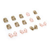 12 Sizes-24 Pcs Press On Nails R524
