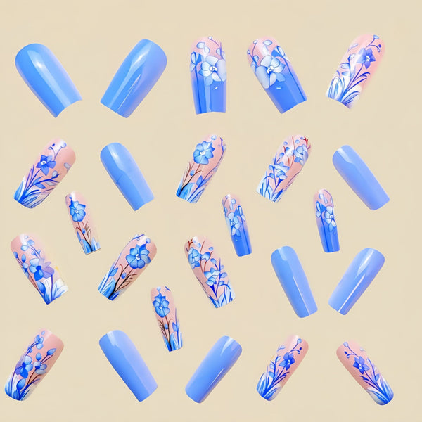 12 Sizes-24 Pcs Press On Nails Y565