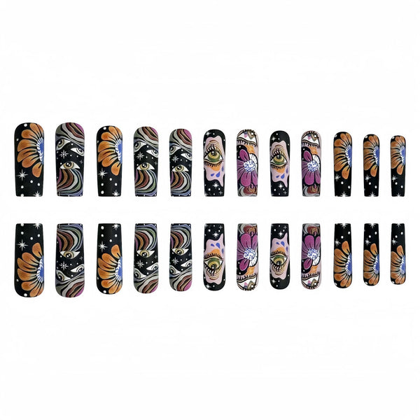 12 Sizes-24 Pcs Press On Nails Y066