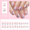 12 Sizes-24 Pcs Press On Nails C1623