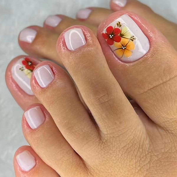 12 Sizes-24 Pcs Press On Nails F084