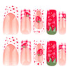 12 Sizes-24 Pcs Press On Nails JP4045