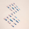 12 Sizes-24 Pcs Press On Nails Z677