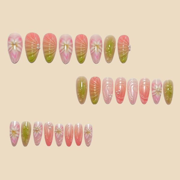 12 Sizes-24 Pcs Press On Nails Y2006