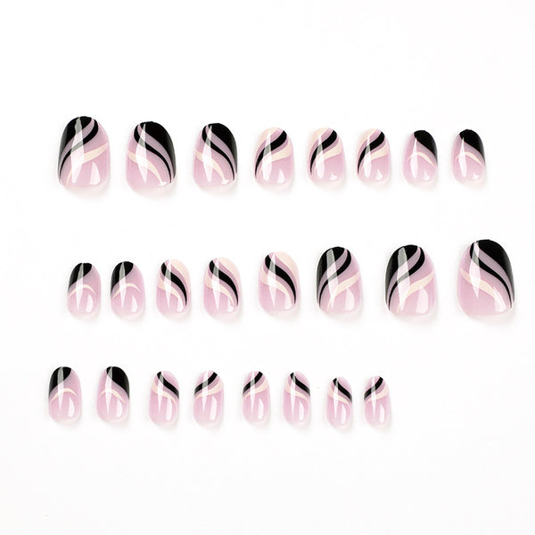 12 Sizes-24 Pcs Press On Nails JP1763
