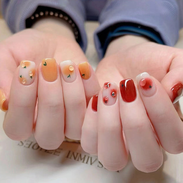 12 Sizes-24 Pcs Press On Nails Z853