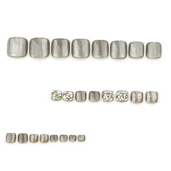 12 Sizes-24 Pcs Press On Nails JP3699