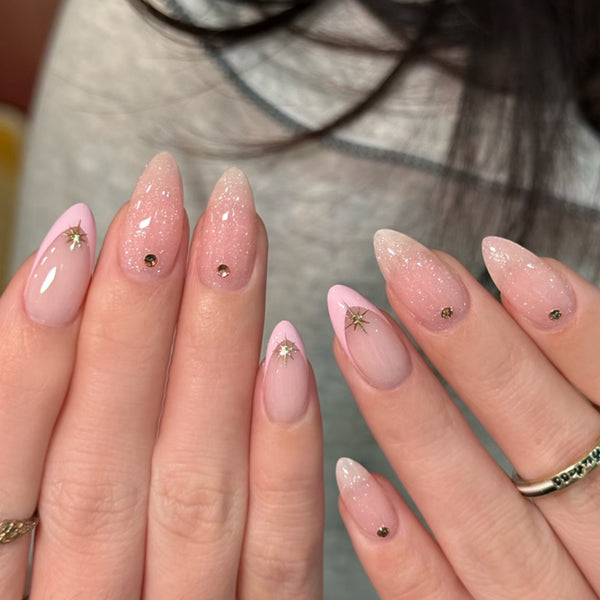 12 Sizes-24 Pcs Press On Nails JP4361