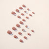 12 Sizes-24 Pcs Press On Nails Z628